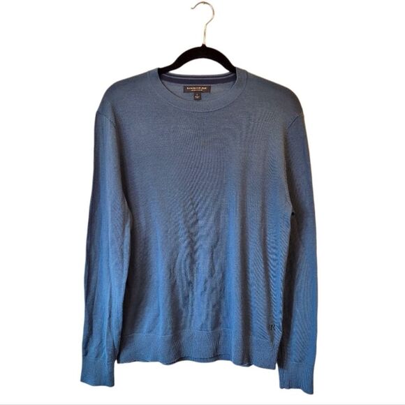 Banana Republic Men's Teal Blue 100% Merino Wool Sweater Size S - Picture 1 of 7